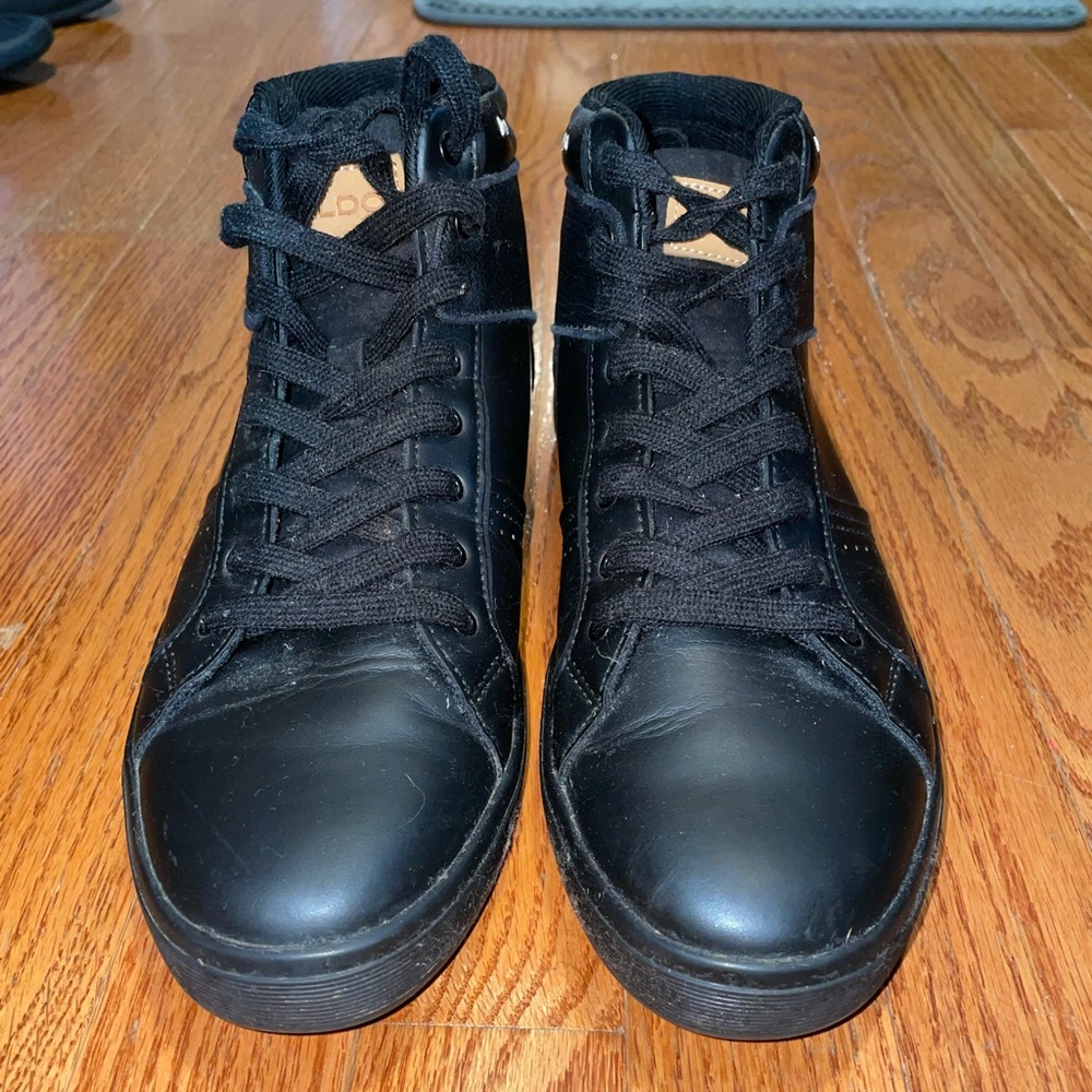 aldo black high tops